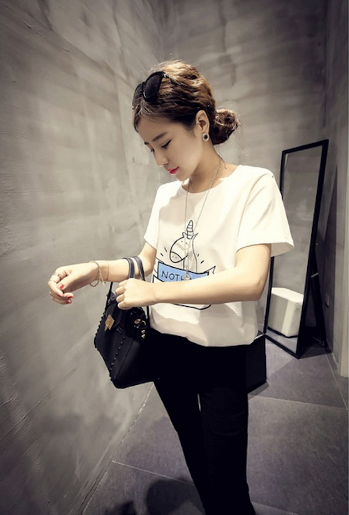 WT21054 Cute Fashion Top White