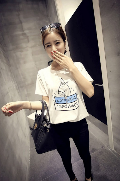 WT21054 Cute Fashion Top White