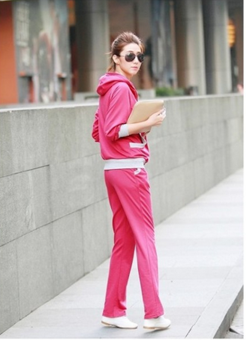 WT21545 Sport Top and Pant Set Pink