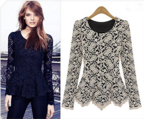 WT21620 Charming Lace Top As Picture