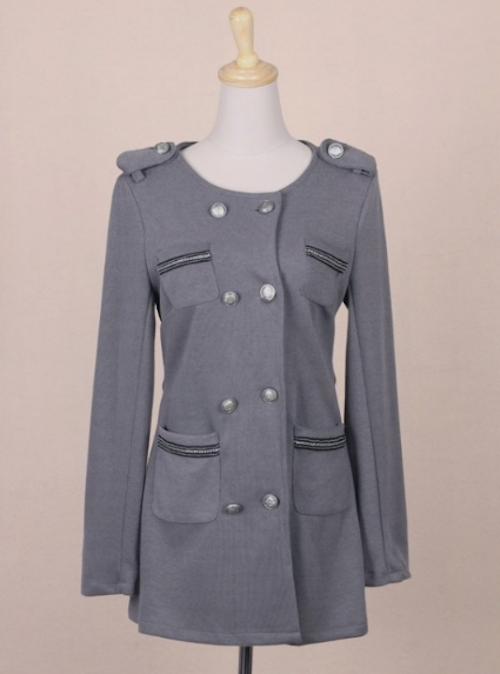 WJ21636 Charming Coat Grey