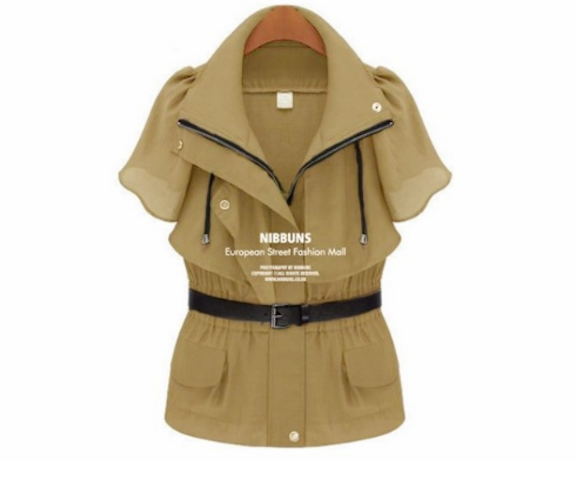 WJ21637 Europe Stylish Jacket Khaki