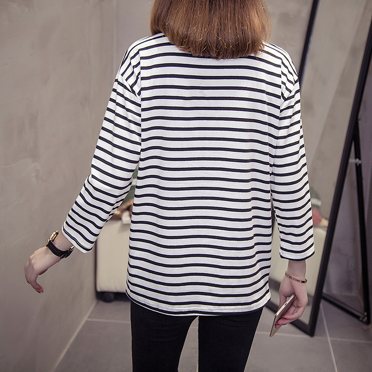 GW2241 Casual Stripe Top White