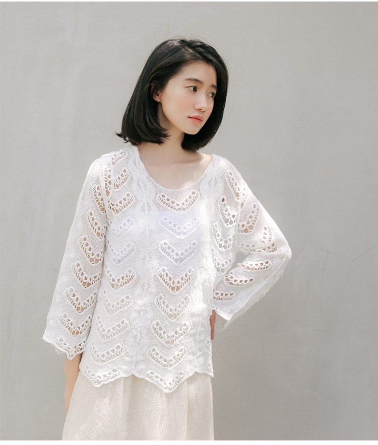 GW2244 Lovely Lace Top White