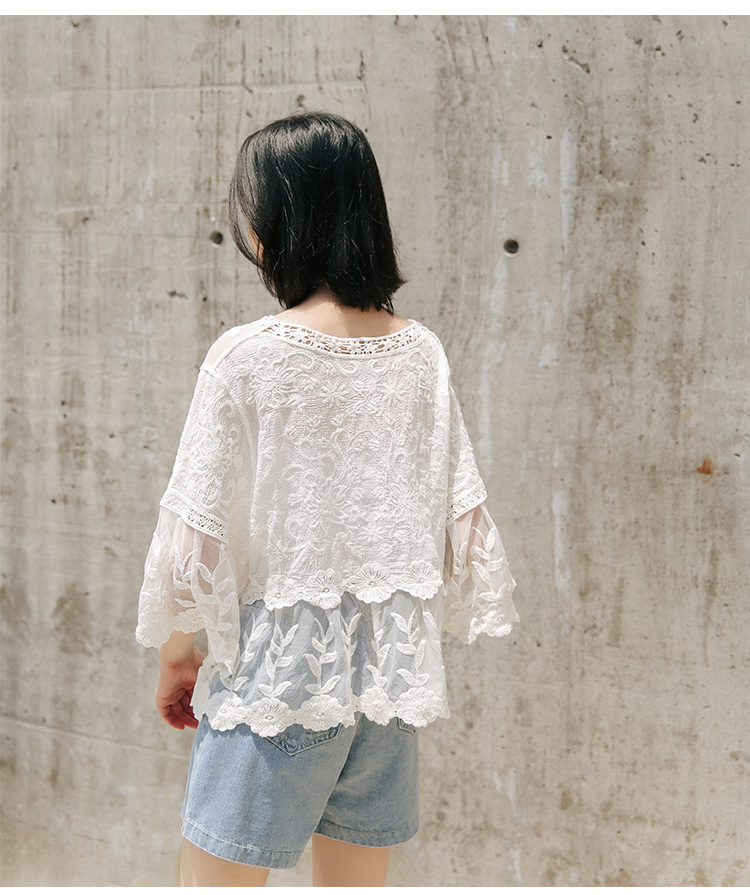 GW2245 Fashion Lace Top White