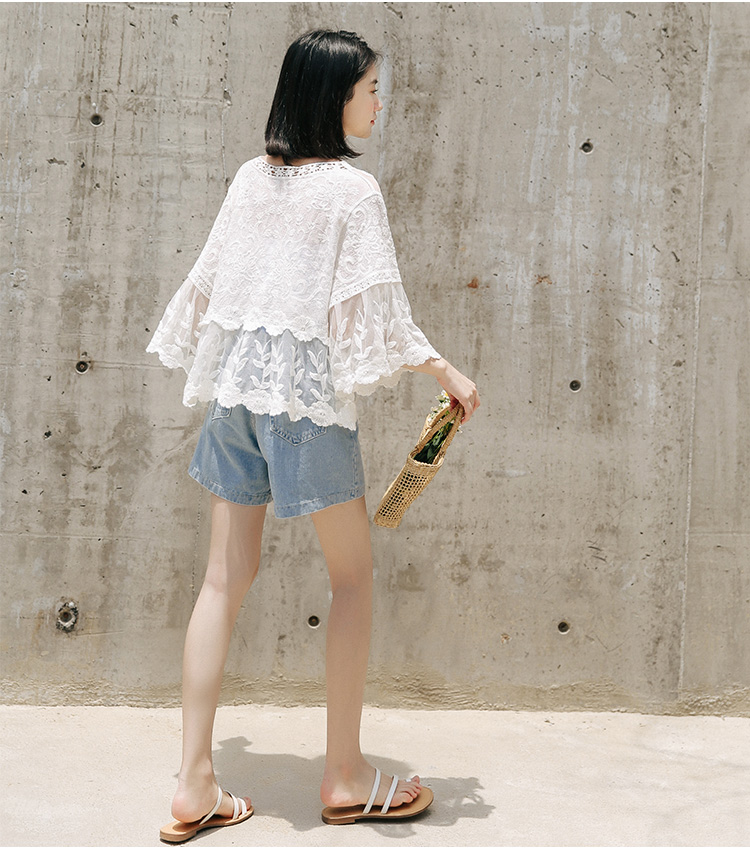 GW2245 Fashion Lace Top White