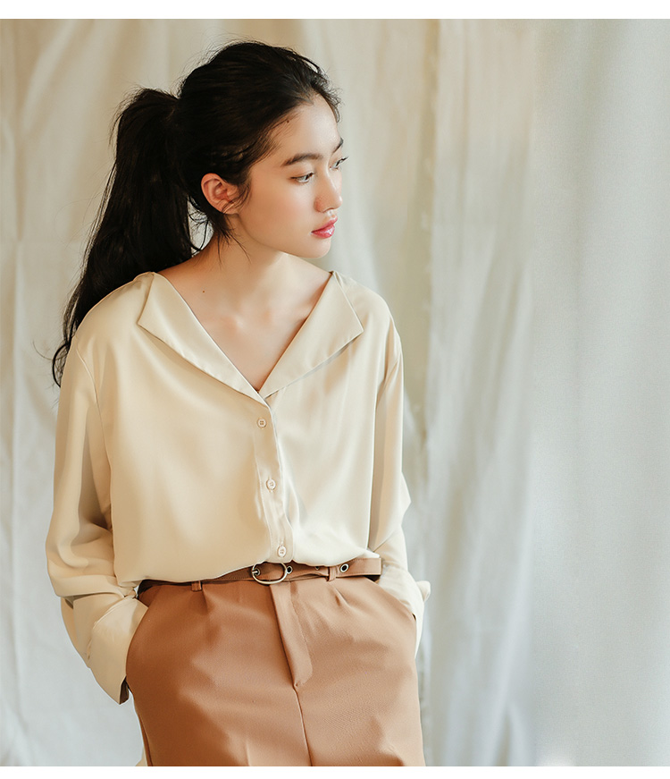 GW2262 Fashion Korea Top Almond