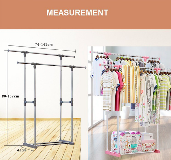 RF3200 Stainless Steel Clothes Hanger Grey