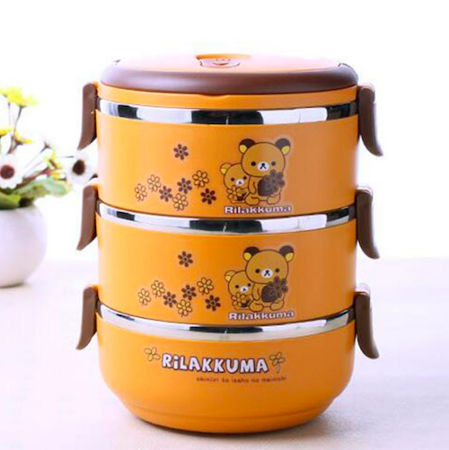 TC4000 Cute 3 Layer Lunch Box As Picture