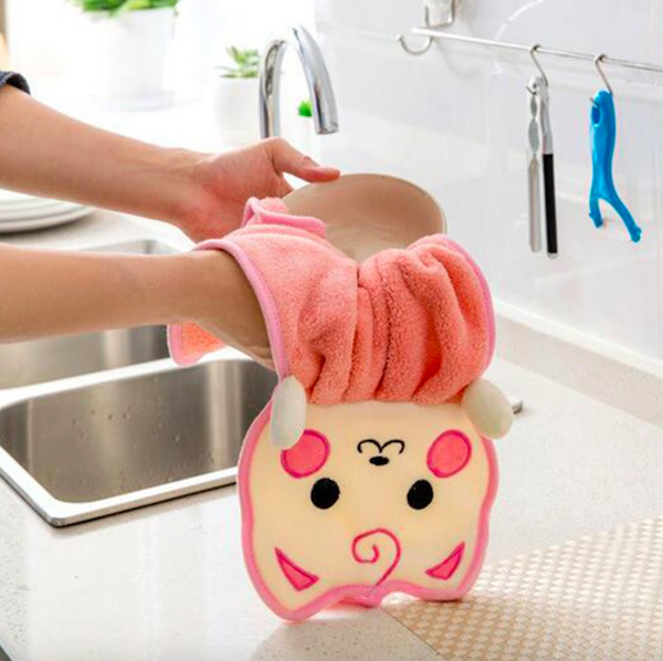 TC4018 Cute Absorbent Hand Towel Pink