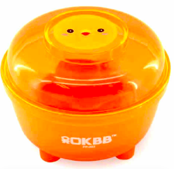 BP-421 POWDER PUFF CONTAINER ORANGE