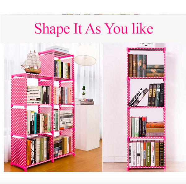 BL5021 Stylish DIY Book Shelf Pink