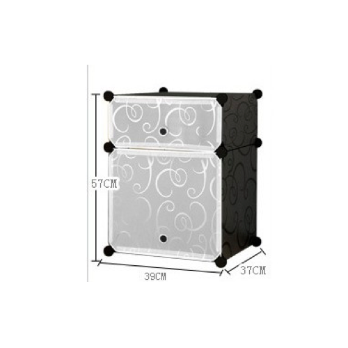 BL5022 DIY 2 Cube Cabinet Black