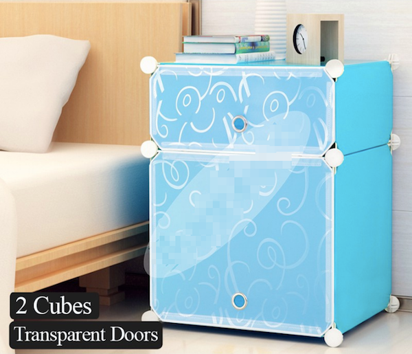 BL5022 DIY 2 Cube Cabinet  Blue