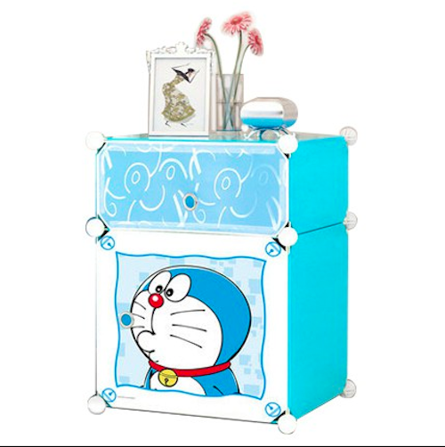 BL5023 Cute Doraemon DIY Cabinet Blue