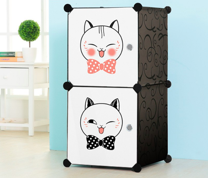 BL5026 Adorable Cat Cabinet White