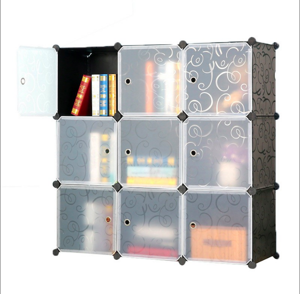 BL5028 Fashion 9 Cube Cabinet Black