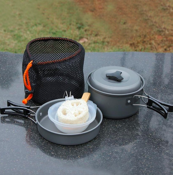 OD781 Outdoor Camping Cookware Set Grey