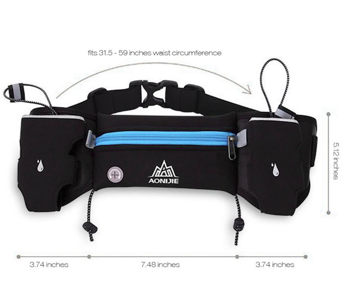 OD787 Sports Waist Bag Black