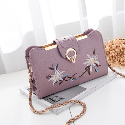 KW80367 Casual Floral Sling Bag Purple