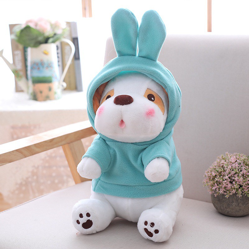 HM 850 Cute Dog Teddy Bear Blue