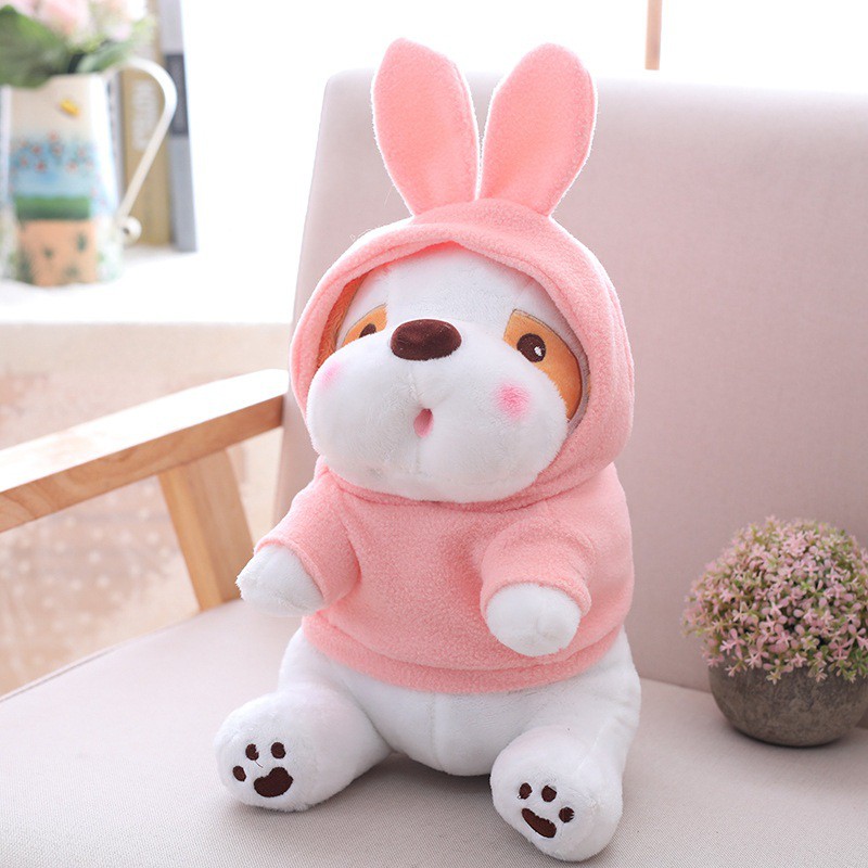 HM 850 Cute Dog Teddy Bear Pink