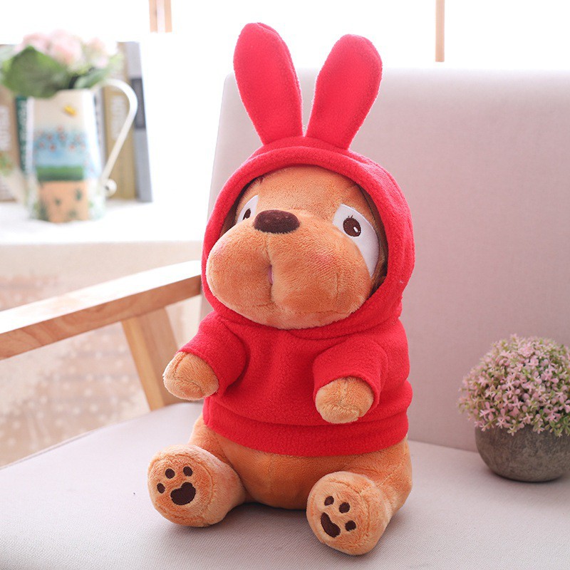 HM 850 Cute Dog Teddy Bear Red