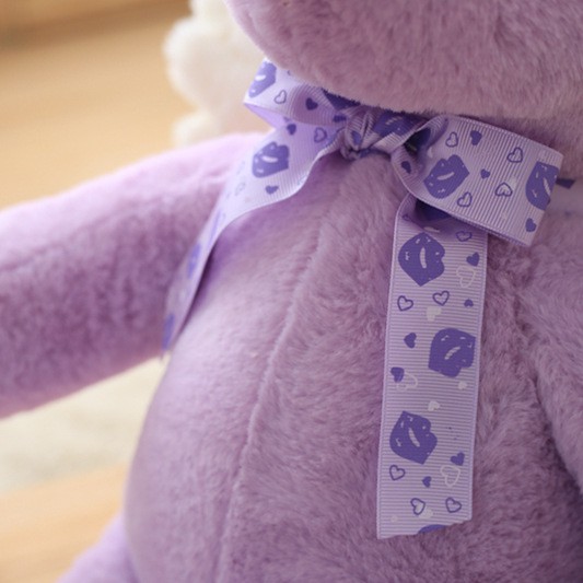 HM 854 Cute Angel Teddy Bear Purple