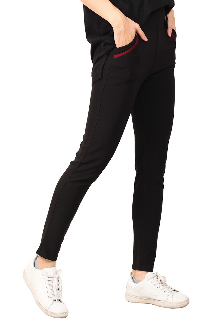 QA-452 Elastic Pants Black