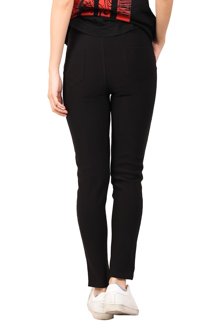 QA-452 Elastic Pants Black