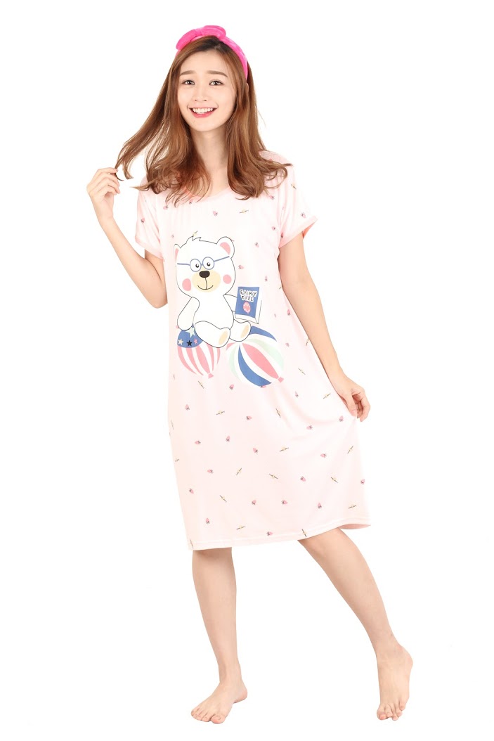 QA-463 Cute Bear Sleepwear Pink