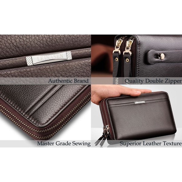 BC-010 Men's Large Wallet Brown