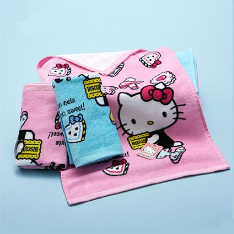 HM 822 Hello Kitty Face Towel Pink