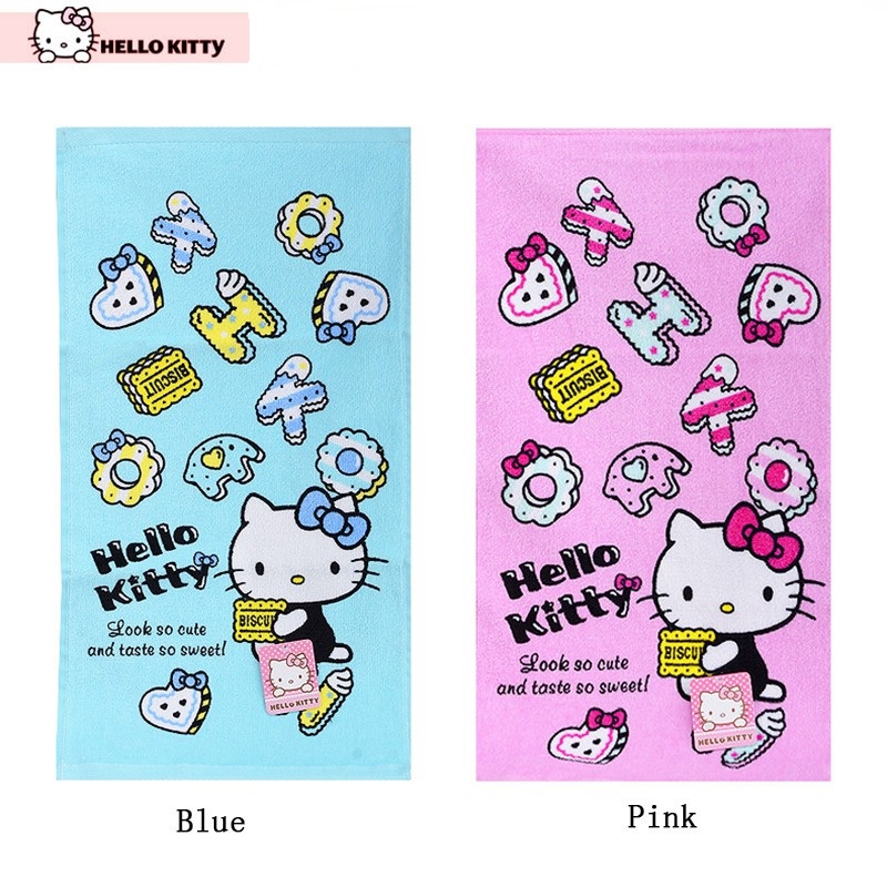 HM 822 Hello Kitty Face Towel Blue