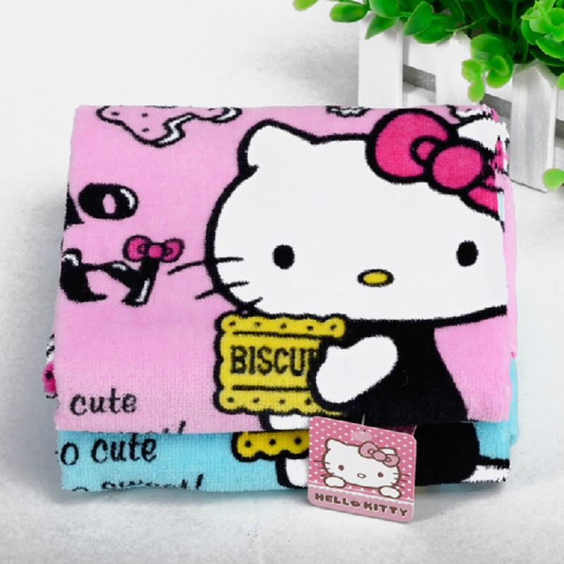 HM 822 Hello Kitty Face Towel Blue