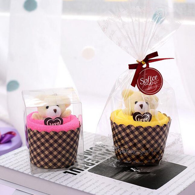 HM 825 Cute Bear Cup Cake Towel 