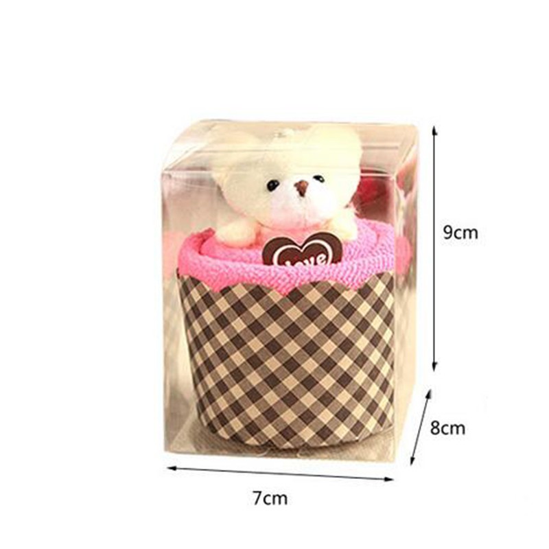 HM 825 Cute Bear Cup Cake Towel 