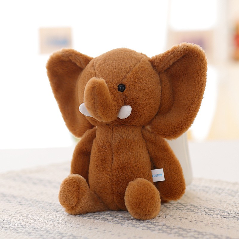 HM 846 Cute Elephant Teddy Bear Dark Brown