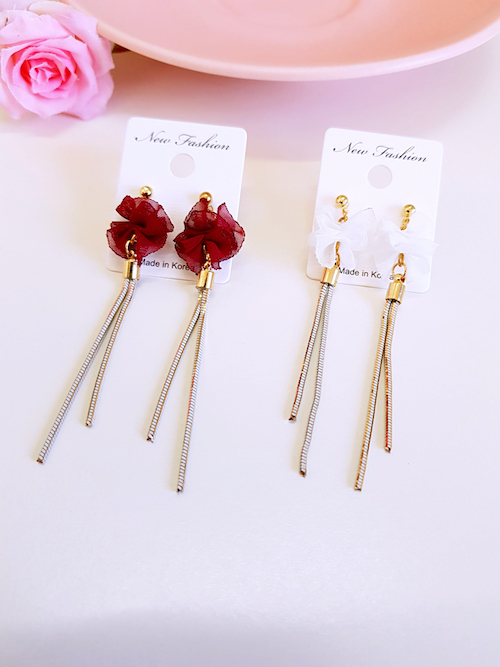 KR-043 Stylish Earring Red