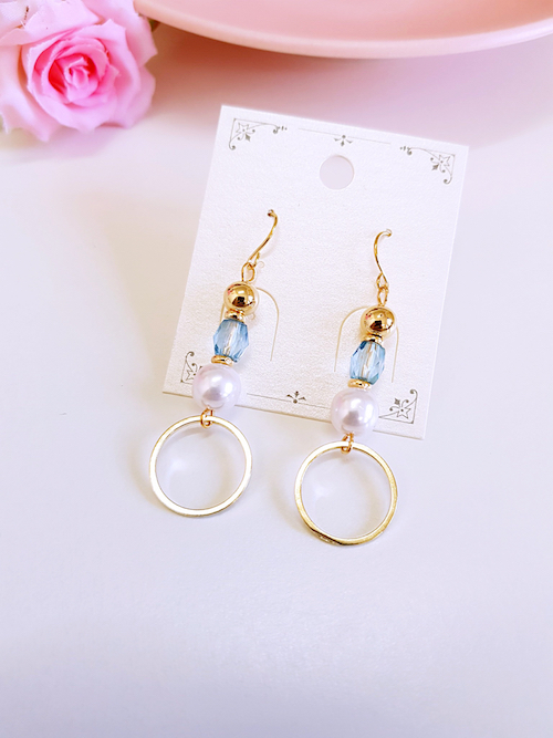 KR-055 Charming Earring Blue