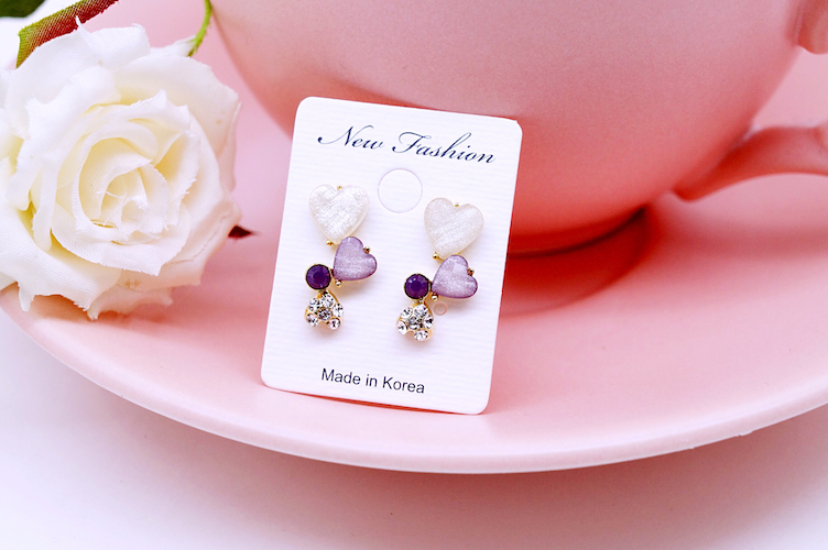 KR-059 Lovely Earring Purple