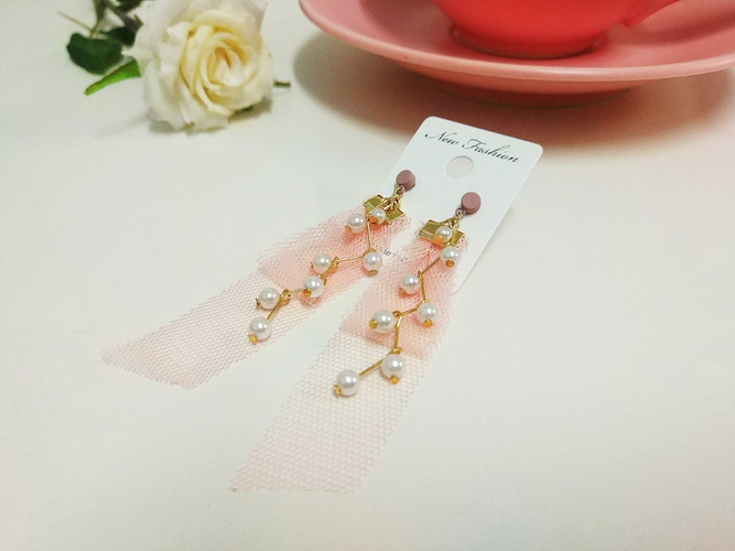 KR-062 Charming Earring Pink