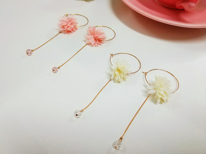 KR-063 Lovely Earring Pink