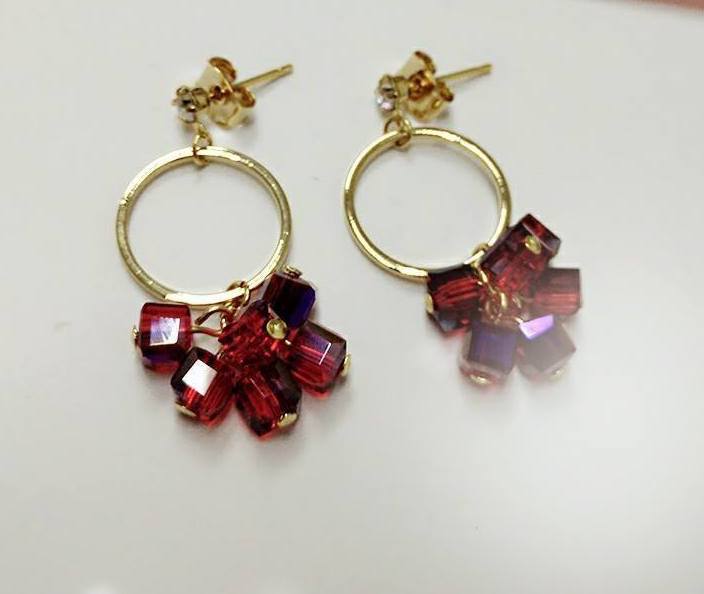 KR-079 Pretty Earring Red