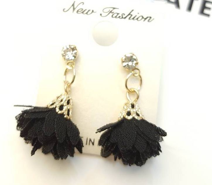 KR-091 Lovely Earring Black