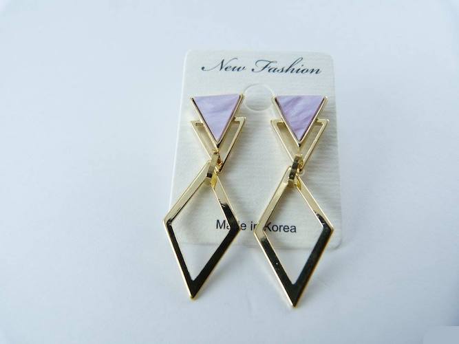 KR-106 Stylish Earring Purple