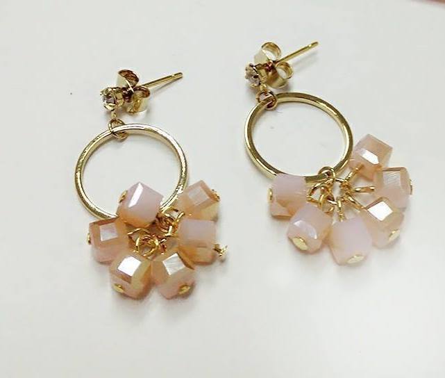 KR-126 Trendy Earring Pink