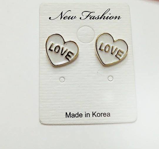 KR-128 Pretty Earring White