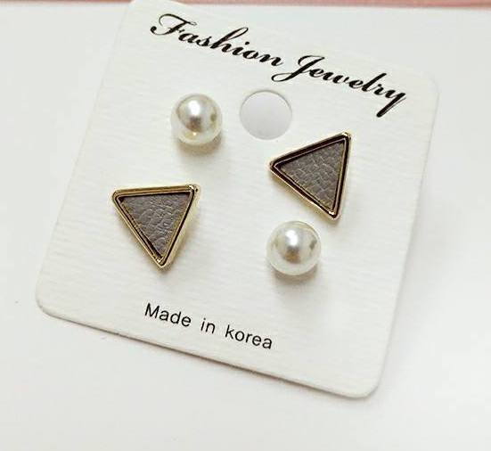 KR-130 Classic Earring Grey