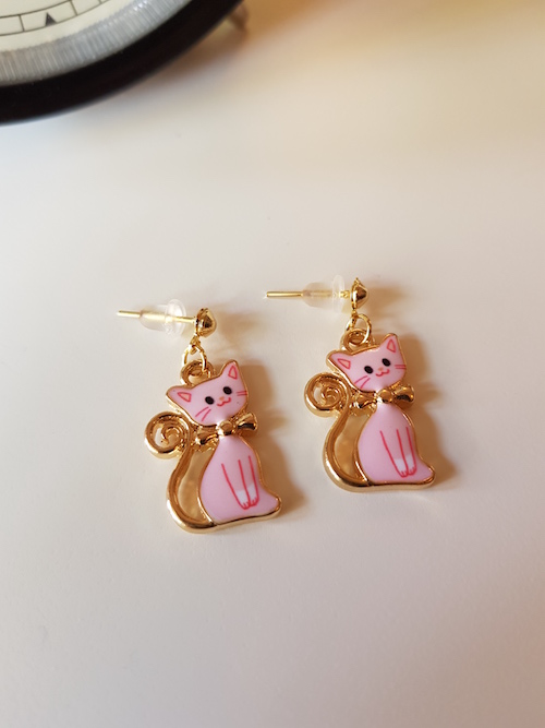 KR-066 Cute Earring Pink